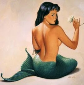 mermaid pinup